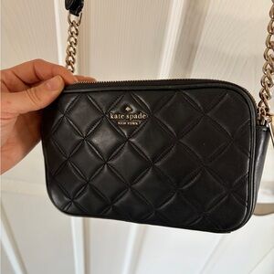 Kate Spade Black Quilted Crossbody Bag
